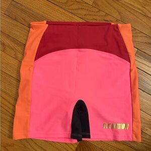 P.E Nation Red and Pink Bike Shorts